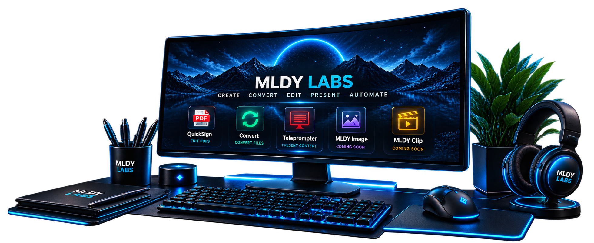 MLDY Labs creative workstation